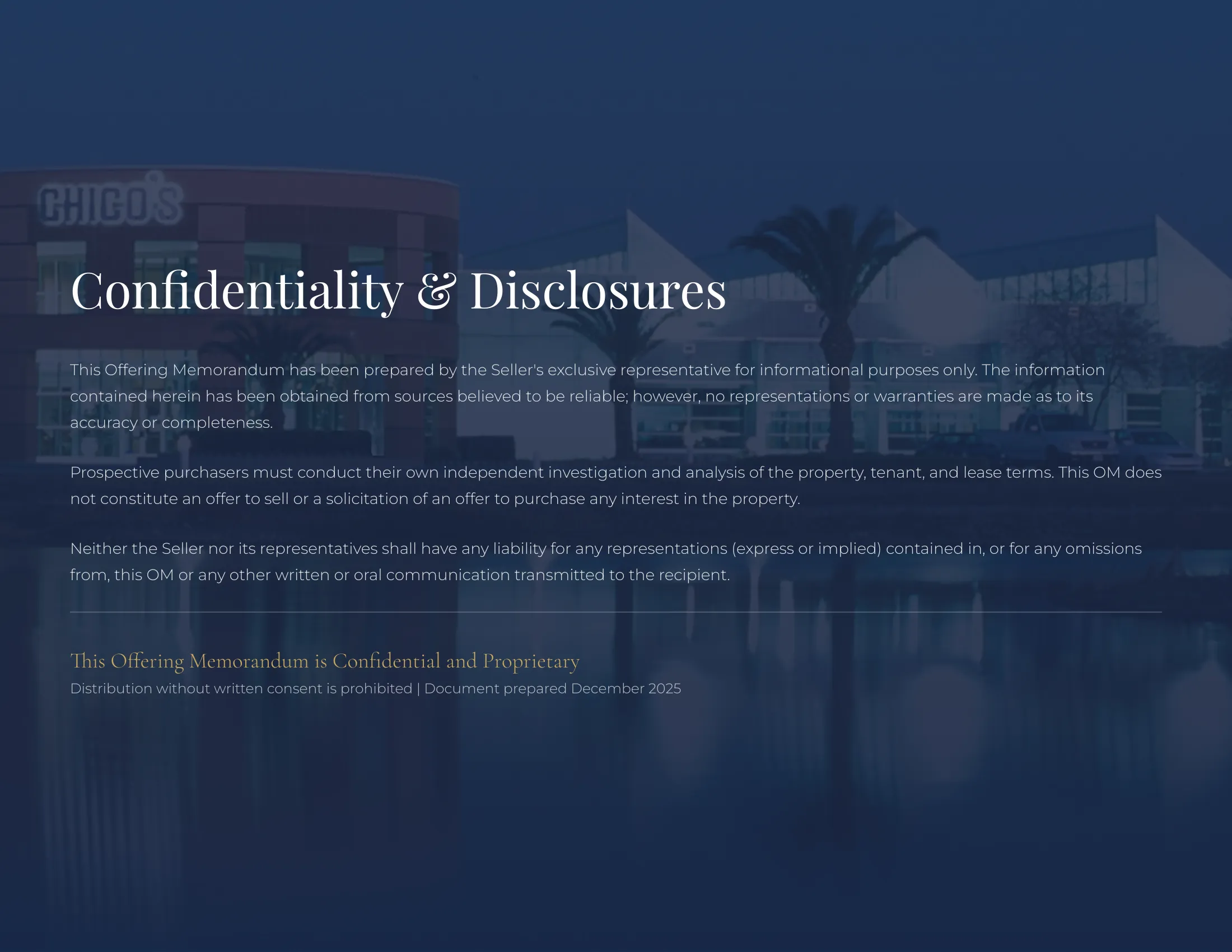 Confidentiality and Disclosures